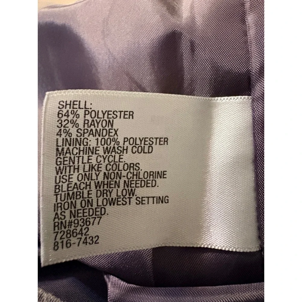 Worthington Gray Pleated Back Pencil Skirt Size 12 Career Office Wear Stretch